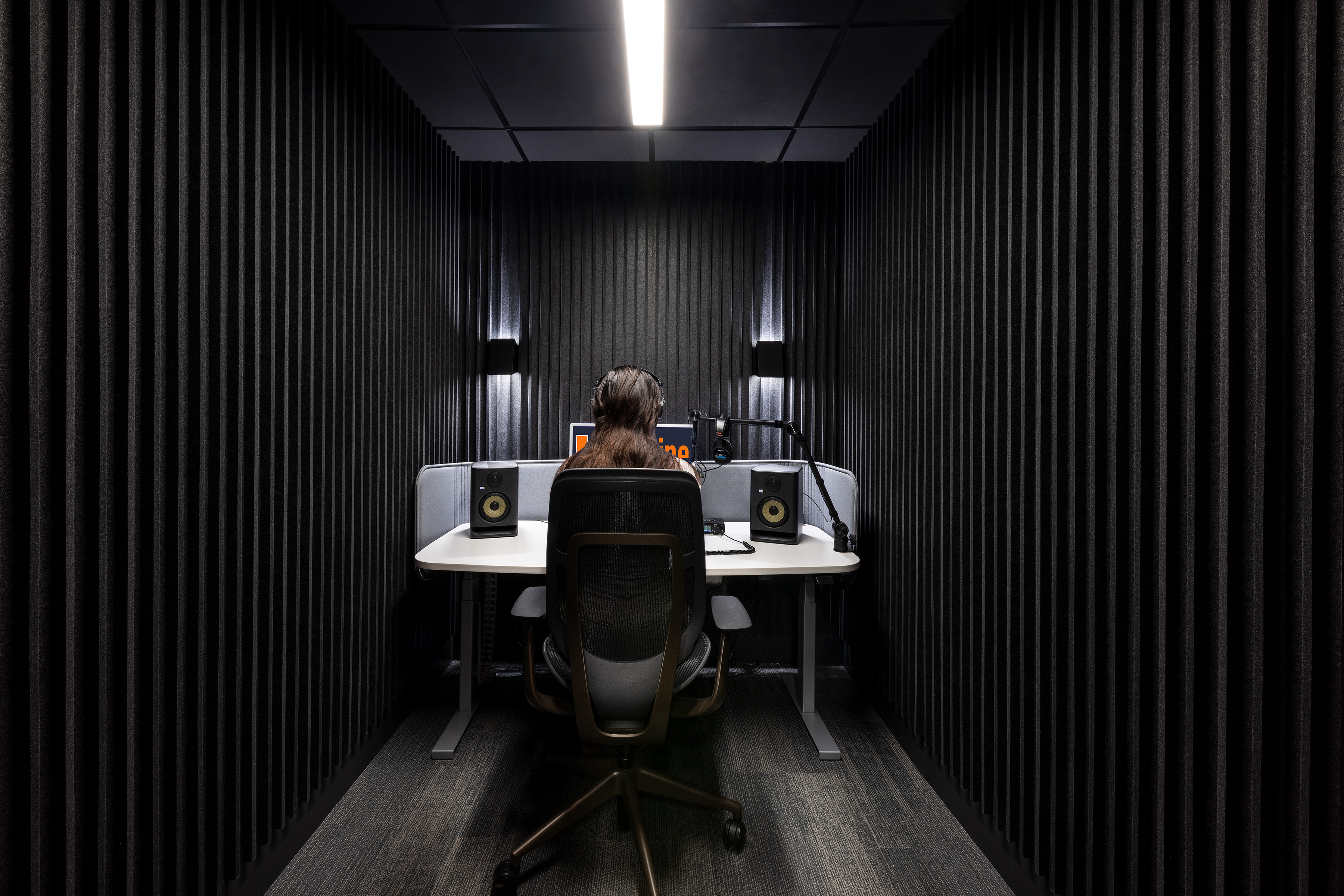 Podcast recording studio