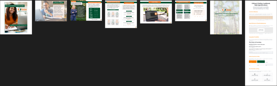 UOnline Lookbook design spread